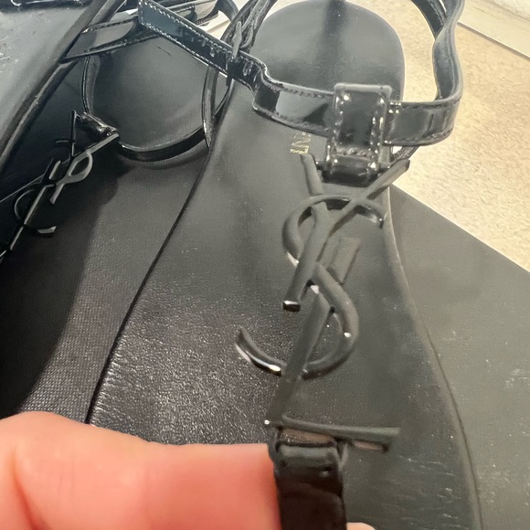 SAINT LAURENT LOGO SANDAL - Picture 3 of 3